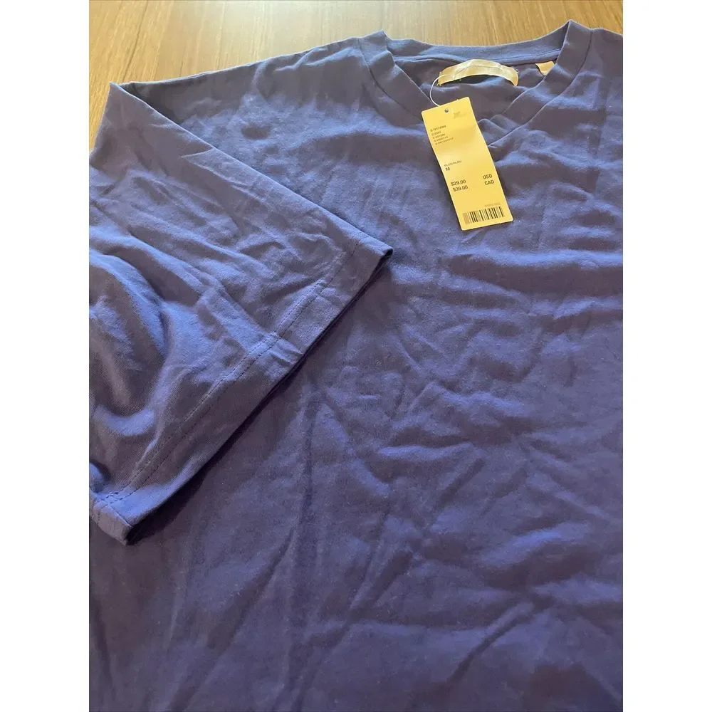 Urban Outfitters Men's Standard Cloth‎ M Shortstop Short Sleeve V Neck Oversized
